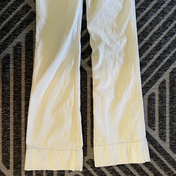 CURRENT ELLIOTT The Significant Other Wash Out CreamWhite Wide Leg Trouser Jeans - Picture 13 of 13